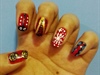 Lady bug nail art
