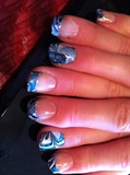 Blue water marble 