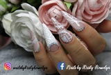 winter wedding nail art