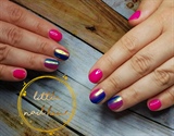 ombre nail art on short nails