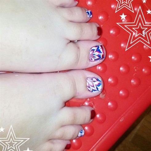 4th of July Pedicure