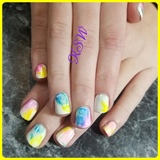 Watercolor nails