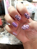 Purple Leopard With Dots 