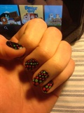 multicolorsed polka dots