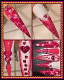 Valentine Stiletto Nails