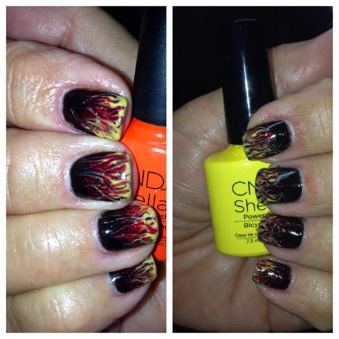 Flame Nails 