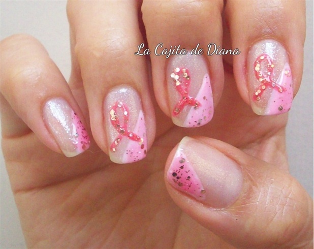 Pink nailart