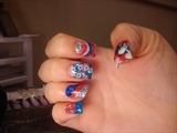 crazy 4th of july nails!