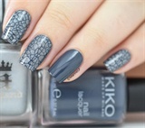 Light Gray awesome Lady Queen Nails