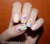 Beautiful Feather Water Decals Design