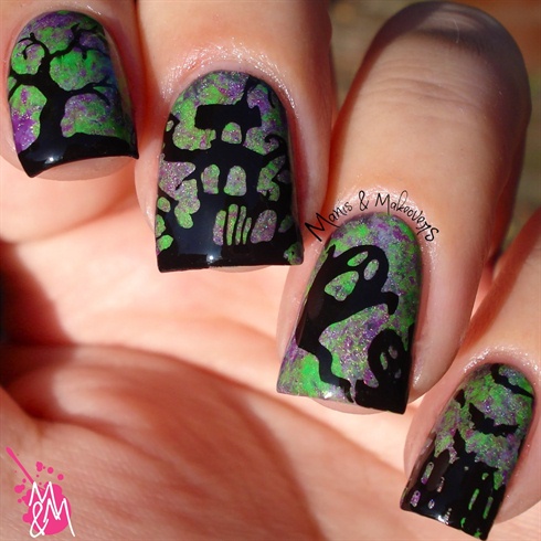 Lady Queen Halloween Stamping Plates
