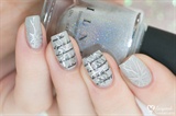 Letter Feather Nail Art Image Plate