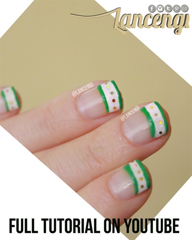 Easy Hand-Painted French Tip Manicure