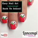 Easy Nail Art - Apple Back To School