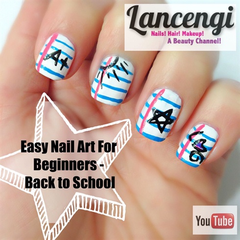 Back To School - Notebook Nails 