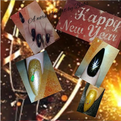 New years nails