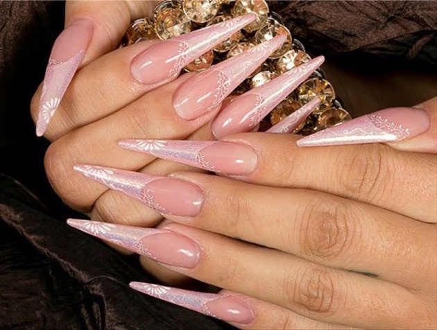 Beautiful wedding nails