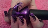 Purple Flicker Nails