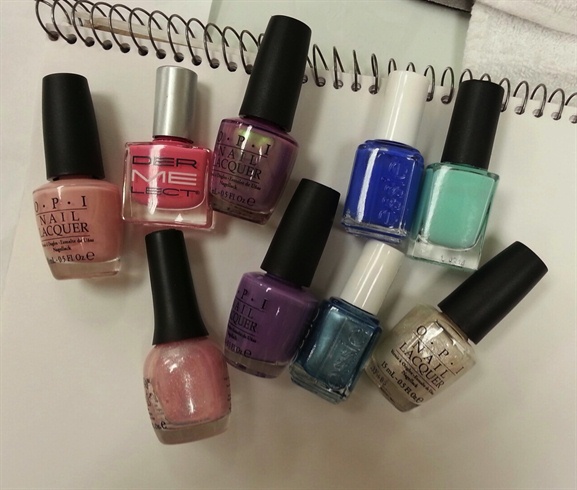 These are some of the polishes I used.  