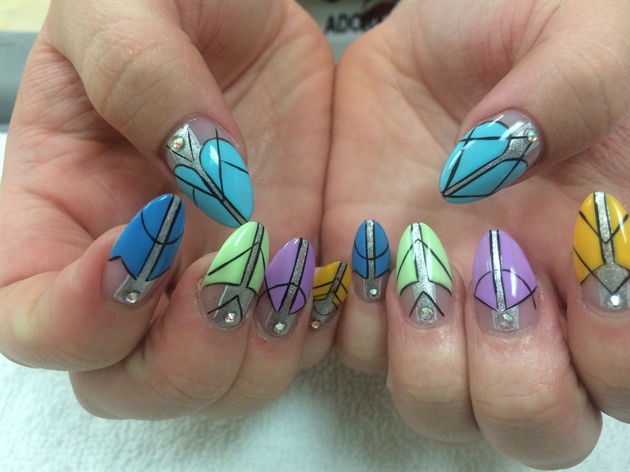 Step by Step abstract nails