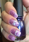 Stamping, lace