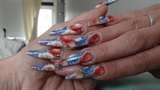 my queen`s day nails (holland) 