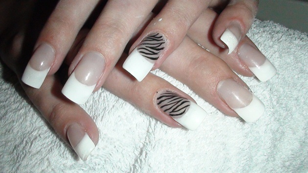 french with zebra stripes