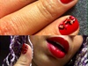 Red Leopard OPI Nails