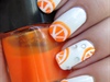 Orange-summer nails
