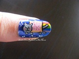 Nyan cat nail art