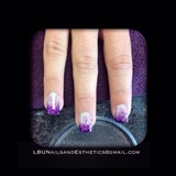 Purple Glitter Ombre
