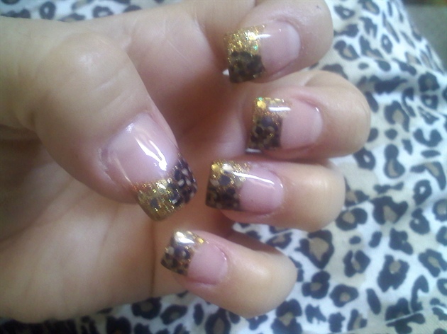 leopard inspired nails