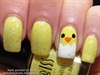 Easy Easter Chick Nail Art