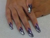Hand painted acrylic nails