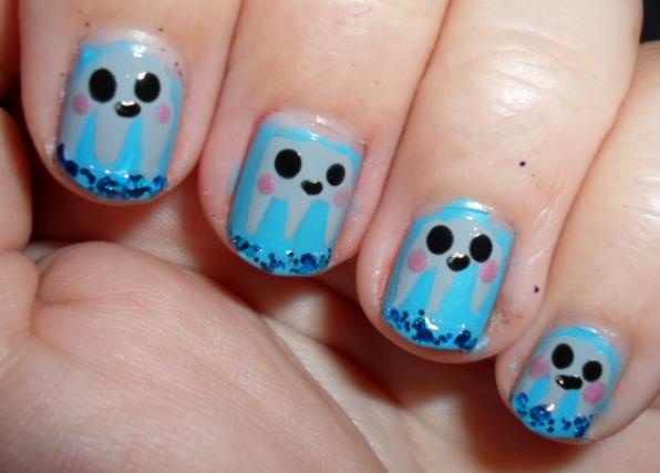 9. Jellyfish nail art for a unique and colorful look - wide 5