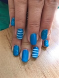 nail blue marin gelish