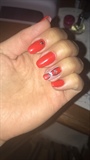 nail art red color