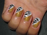 Glam Gold Zebra