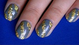 Fall Gold and Grey with Glitter