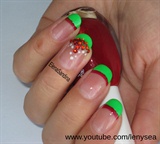 Christmas French with Rhinestones