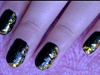 Gold Foil Nail Design