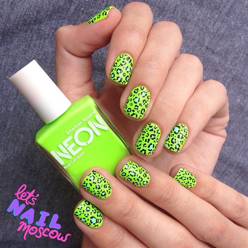 neon leopard 💚 by letsnailMoscow