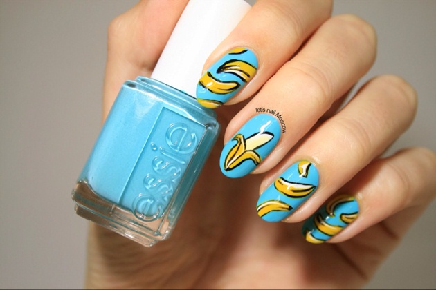 cute banana nails 🍌🍌🍌