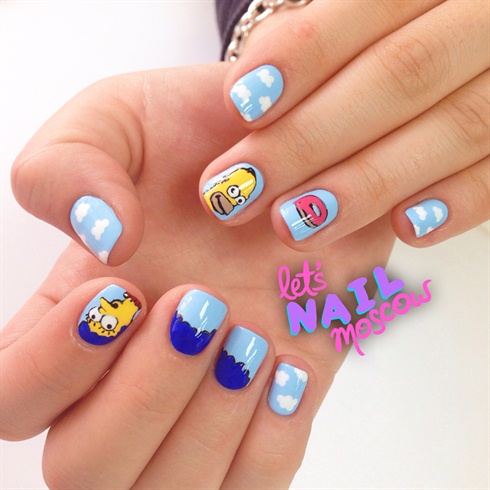 simpsons nails 🍩