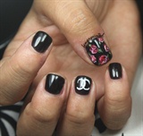 Floral Chanel Nails
