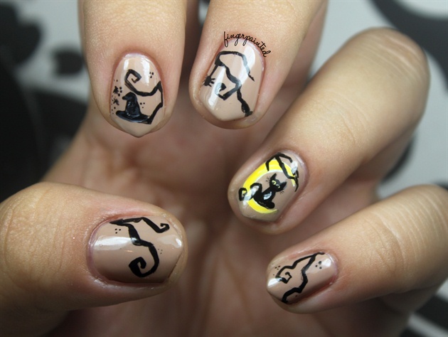 Witch and Cat Nails