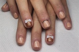 Nude Bow Nails
