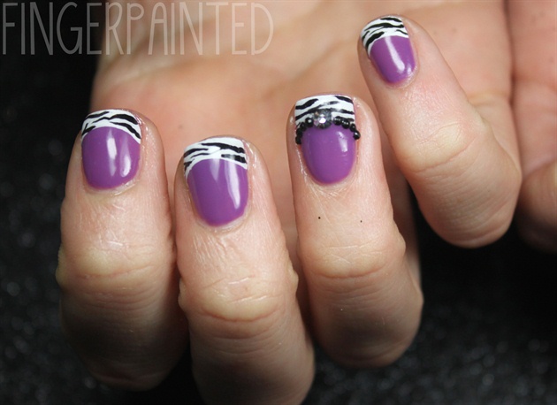 Purple Zebra Bling