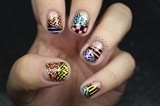 Colorful Mix n Match Pattern Nails