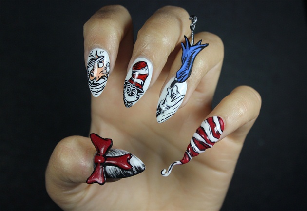 Cat in the Hat Nails!
